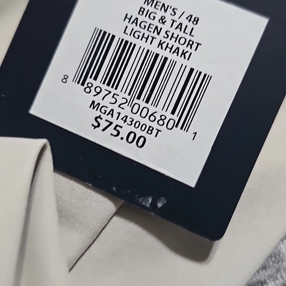 Walter Hagen Light Tan Flat Front Shorts Size 48 New - Picture 2 of 6